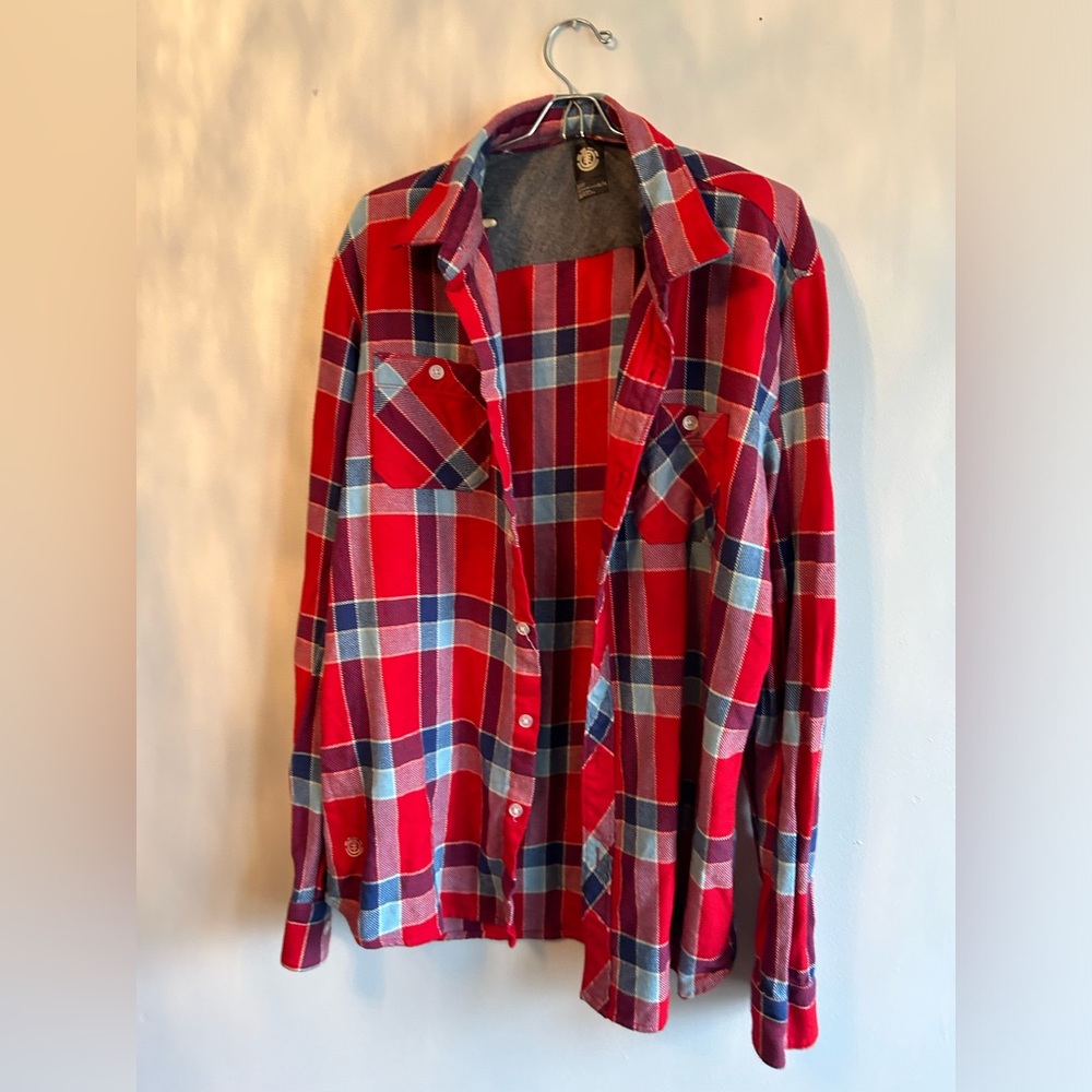 Element flannel plaid shirt